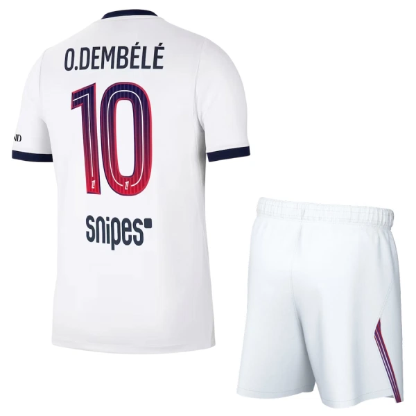 Camisolas Paris Saint-Germain Ousmane Dembélé 10 Criança Equipamento Alternativo 26/27 Camisolas Paris Saint-Germain Ousmane Dembélé 10 Criança Equipamento Alternativo 26/27