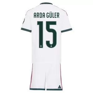 Camisolas Real Madrid Arda Guler 15 Criança Equipamento Principal 26/27