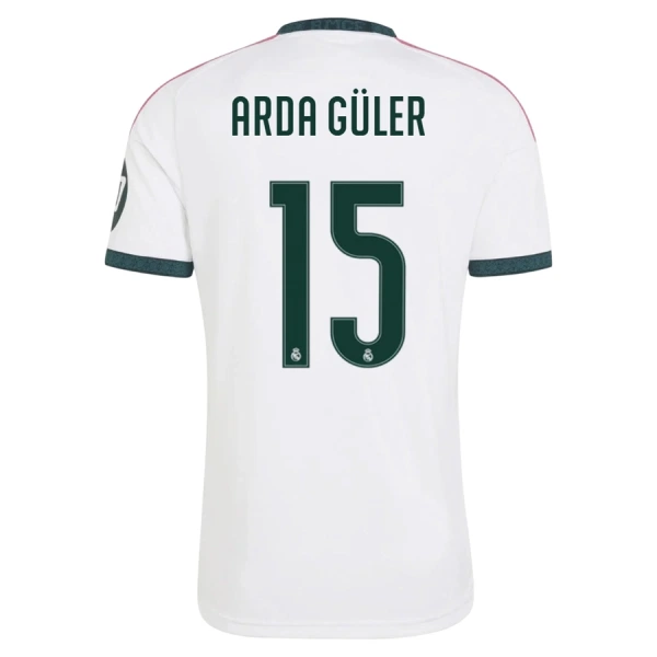 Camisolas Real Madrid Arda Guler 15 Equipamento Principal 26/27 Camisolas Real Madrid Arda Guler 15 Equipamento Principal 26/27