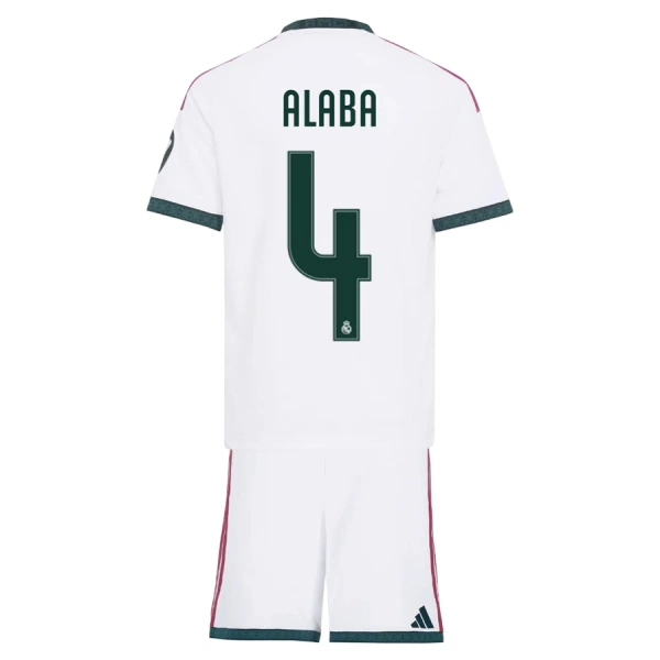 Camisolas Real Madrid David Alaba 4 Criança Equipamento Principal 26/27 Camisolas Real Madrid David Alaba 4 Criança Equipamento Principal 26/27