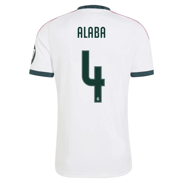 Camisolas Real Madrid David Alaba 4 Equipamento Principal 26/27 Camisolas Real Madrid David Alaba 4 Equipamento Principal 26/27