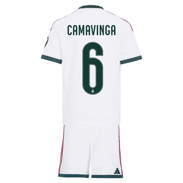 Camisolas Real Madrid Eduardo Camavinga 6 Criança Equipamento Principal 26/27 Camisolas Real Madrid Eduardo Camavinga 6 Criança Equipamento Principal 26/27