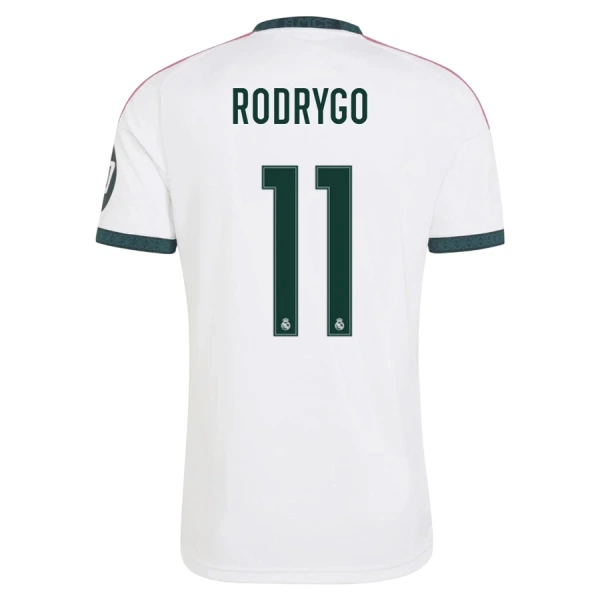 Camisolas Real Madrid Rodrygo Goes 11 Equipamento Principal 26/27 Camisolas Real Madrid Rodrygo Goes 11 Equipamento Principal 26/27