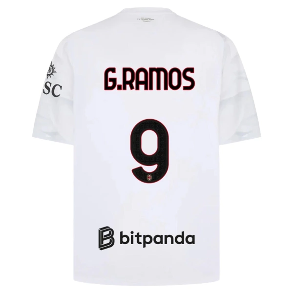 Camisolas AC Milan G. Ramos 9 Equipamento Alternativo 26/27 Camisolas AC Milan G. Ramos 9 Equipamento Alternativo 26/27