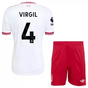 Camisolas Liverpool Virgil van Dijk 4 Criança Equipamento Alternativo 26/27
