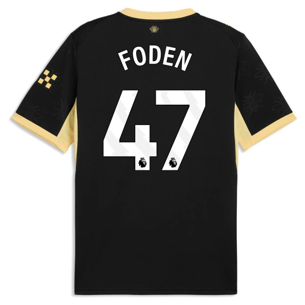 Camisolas Manchester City Phil Foden 47 Equipamento Alternativo 26/27 Camisolas Manchester City Phil Foden 47 Equipamento Alternativo 26/27