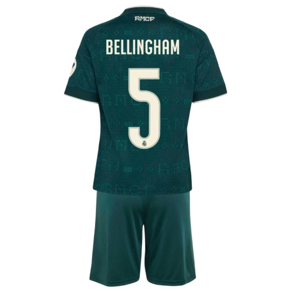 Camisolas Real Madrid Jude Bellingham 5 Criança Equipamento Alternativo 26/27