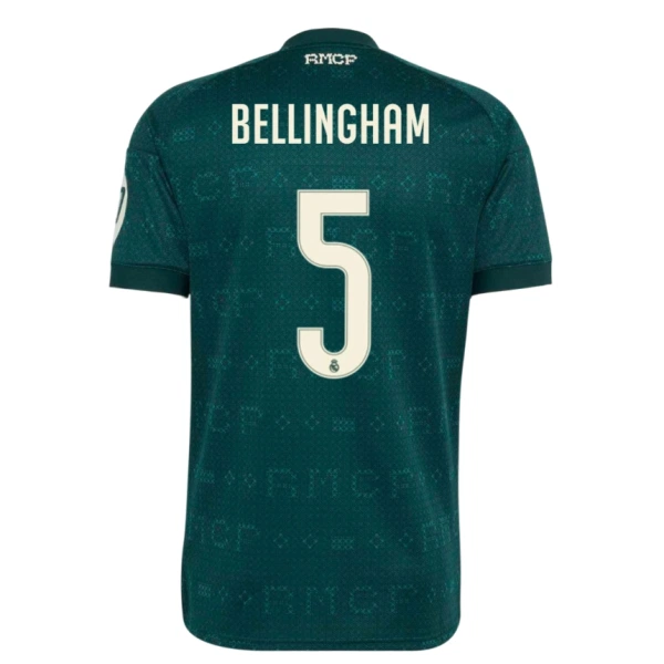 Camisolas Real Madrid Jude Bellingham 5 Equipamento Alternativo 26/27 Camisolas Real Madrid Jude Bellingham 5 Equipamento Alternativo 26/27