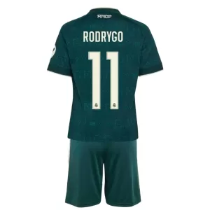 Camisolas Real Madrid Rodrygo Goes 11 Criança Equipamento Alternativo 26/27