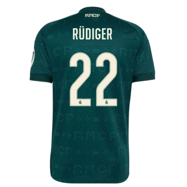 Camisolas Real Madrid Rudiger 22 Equipamento Alternativo 26/27 Camisolas Real Madrid Rudiger 22 Equipamento Alternativo 26/27