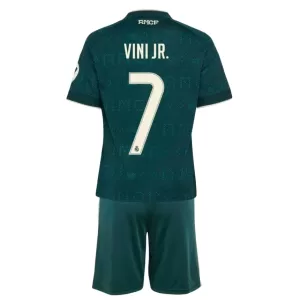Camisolas Real Madrid Vinicius Junior 7 Criança Equipamento Alternativo 26/27