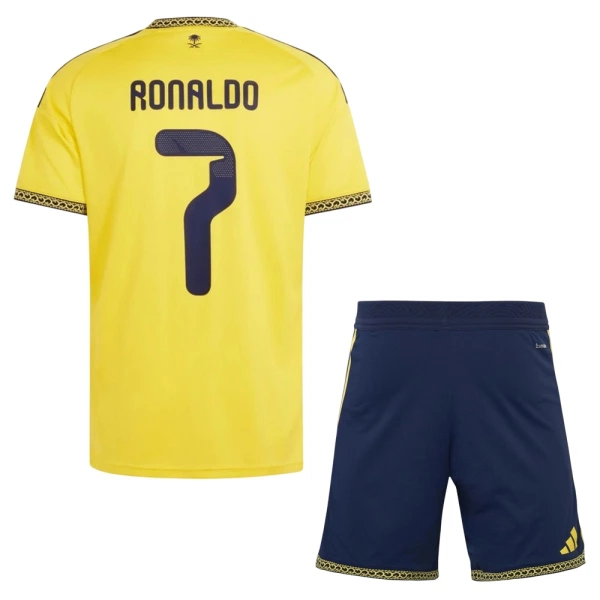 Camisolas Al-Nassr FC Cristiano Ronaldo 7 Criança Equipamento Principal 26/27
