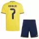 Camisolas Al-Nassr FC Cristiano Ronaldo 7 Criança Equipamento Principal 26/27 Camisolas Al-Nassr FC Cristiano Ronaldo 7 Criança Equipamento Principal 26/27