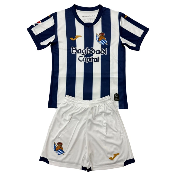 Camisolas Real Sociedad Criança Equipamento Principal 26/27 Camisolas Real Sociedad Criança Equipamento Principal 26/27