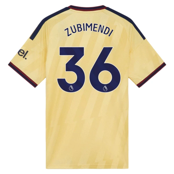 Camisolas Arsenal Zubimendi 36 Equipamento Terceiro 26/27