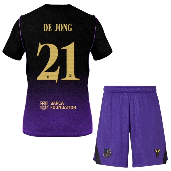 Camisolas FC Barcelona Frenkie de Jong 21 Criança Equipamento Alternativo 26/27