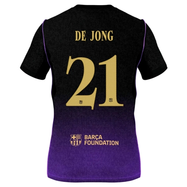 Camisolas FC Barcelona Frenkie de Jong 21 Equipamento Alternativo 26/27 Camisolas FC Barcelona Frenkie de Jong 21 Equipamento Alternativo 26/27