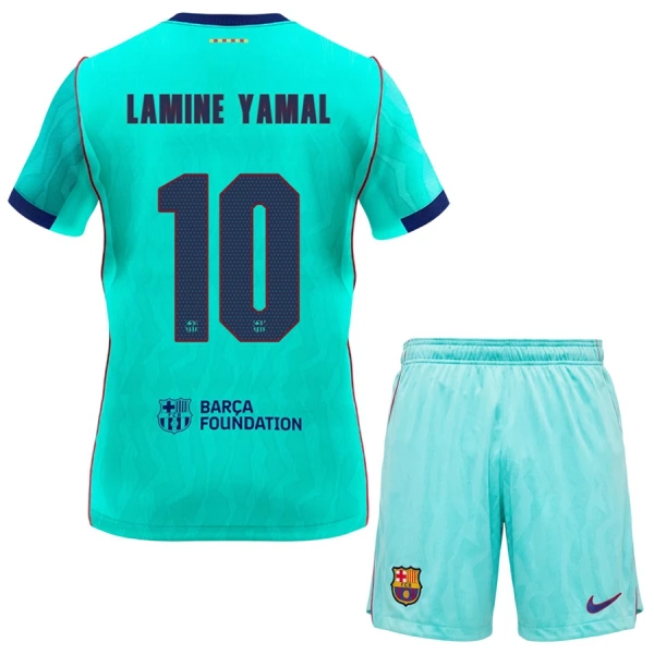 Camisolas FC Barcelona Lamine Yamal 10 Criança Equipamento Terceiro 26/27