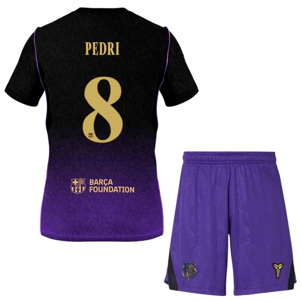 Camisolas FC Barcelona Pedri 8 Criança Equipamento Alternativo 26/27 Camisolas FC Barcelona Pedri 8 Criança Equipamento Alternativo 26/27