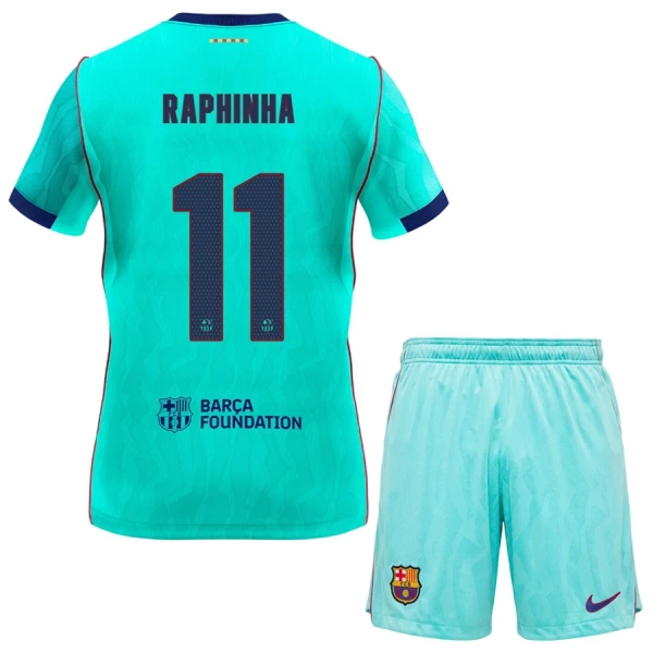 Camisolas FC Barcelona Raphinha 11 Criança Equipamento Terceiro 26/27