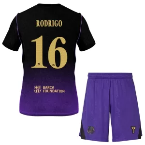 Camisolas FC Barcelona Rodrigo Hernández 16 Criança Equipamento Alternativo 26/27