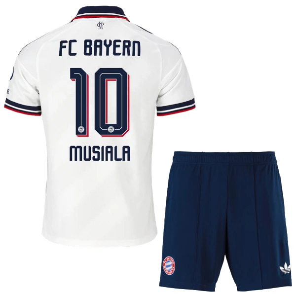 Camisolas FC Bayern de Munique Jamal Musiala 10 Criança Equipamento Alternativo 26/27 Camisolas FC Bayern de Munique Jamal Musiala 10 Criança Equipamento Alternativo 26/27