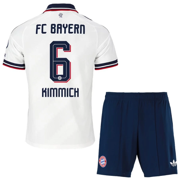 Camisolas FC Bayern de Munique Joshua Kimmich 6 Criança Equipamento Alternativo 26/27