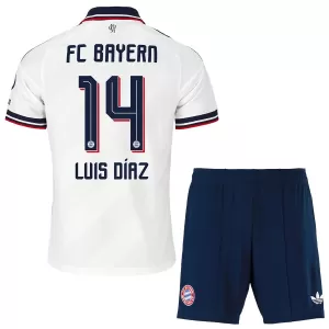 Camisolas FC Bayern de Munique Luis Díaz 14 Criança Equipamento Alternativo 26/27