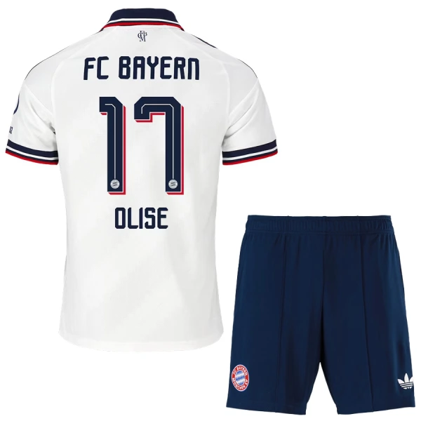 Camisolas FC Bayern de Munique Olise 17 Criança Equipamento Alternativo 26/27