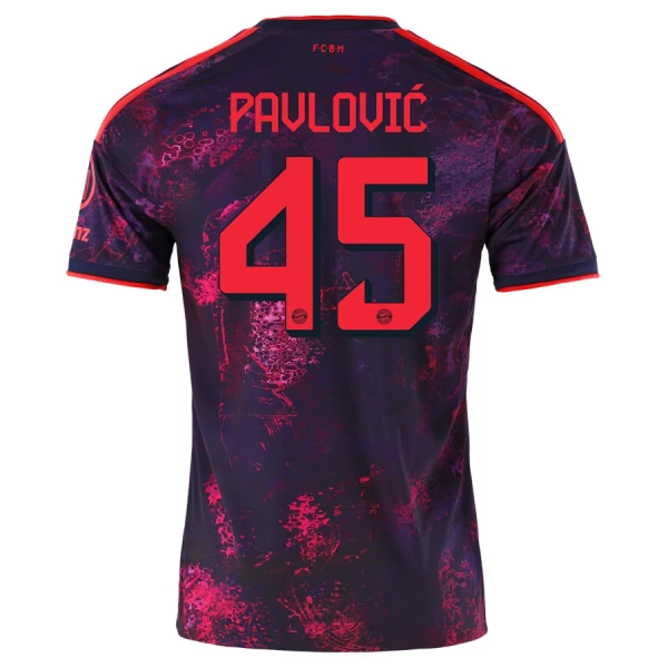 Camisolas FC Bayern de Munique Pavlovic 45 Equipamento Terceiro 26/27