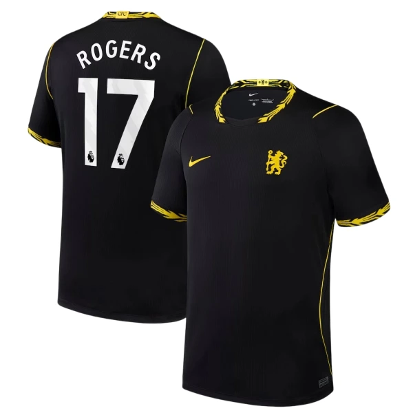 Camisolas Chelsea Rogers 17 Equipamento Alternativo 26/27 Camisolas Chelsea Rogers 17 Equipamento Alternativo 26/27