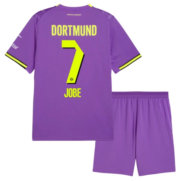 Camisolas Borussia Dortmund Jobe 7 Criança Equipamento Terceiro 26/27 Camisolas Borussia Dortmund Jobe 7 Criança Equipamento Terceiro 26/27