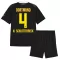Camisolas Borussia Dortmund Nico Schlotterbeck 4 Criança Equipamento Alternativo 26/27