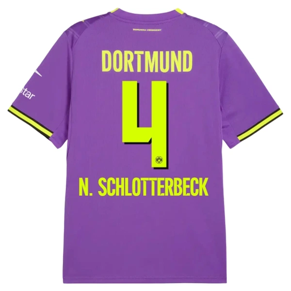 Camisolas Borussia Dortmund Nico Schlotterbeck 4 Equipamento Terceiro 26/27 Camisolas Borussia Dortmund Nico Schlotterbeck 4 Equipamento Terceiro 26/27