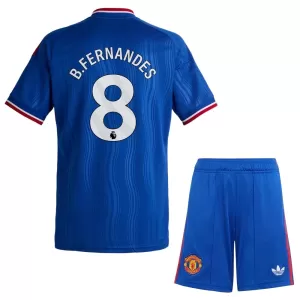 Camisolas Manchester United Bruno Fernandes 8 Criança Equipamento Alternativo 26/27