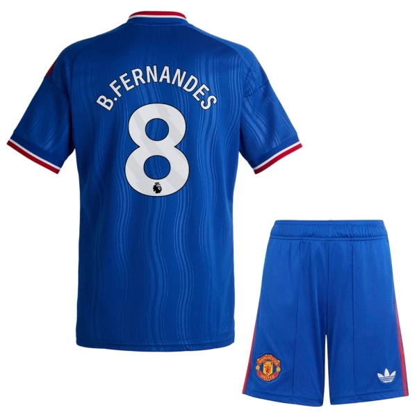 Camisolas Manchester United Bruno Fernandes 8 Criança Equipamento Alternativo 26/27