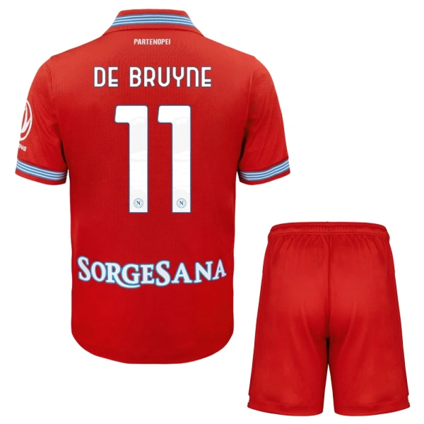 Camisolas Napoli Kevin De Bruyne 11 Criança Equipamento Terceiro 26/27 Camisolas Napoli Kevin De Bruyne 11 Criança Equipamento Terceiro 26/27