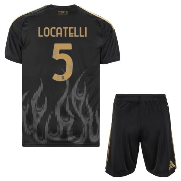 Camisolas Juventus Locatelli 5 Criança Equipamento Terceiro 26/27 Camisolas Juventus Locatelli 5 Criança Equipamento Terceiro 26/27