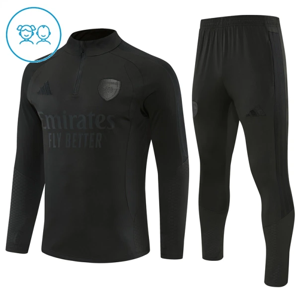 Arsenal Conjunto de Moletom de Treino Criança 26/27 Preto