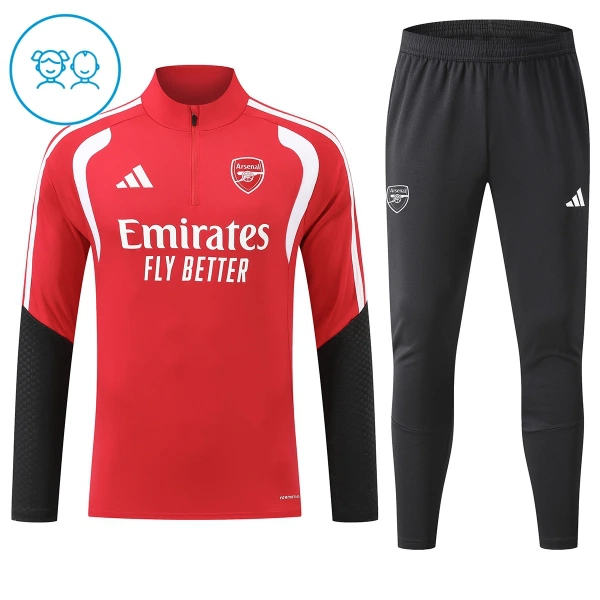 Arsenal Conjunto de Moletom de Treino Criança 26/27 Vermelho Arsenal Conjunto de Moletom de Treino Criança 26/27 Vermelho