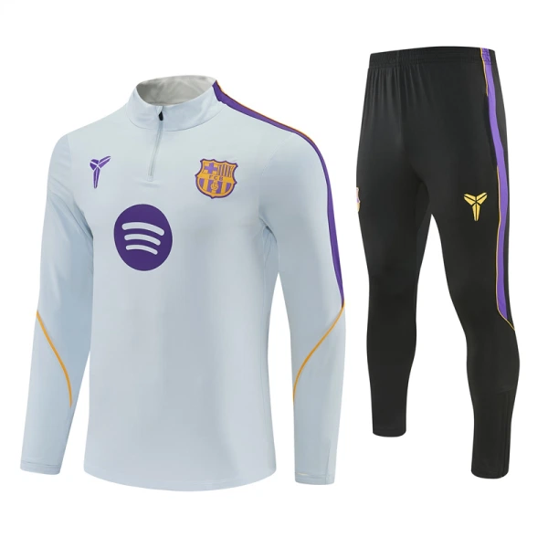 Barcelona Conjunto de Moletom de Treino 26/27 Branco Barcelona Conjunto de Moletom de Treino 26/27 Branco