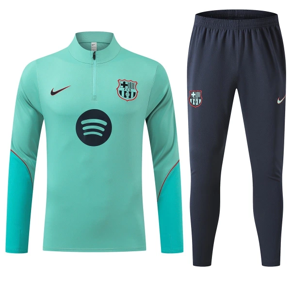 Barcelona Conjunto de Moletom de Treino 26/27 Verde Barcelona Conjunto de Moletom de Treino 26/27 Verde
