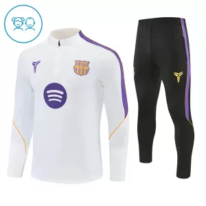 Barcelona Conjunto de Moletom de Treino Criança 26/27 Branco