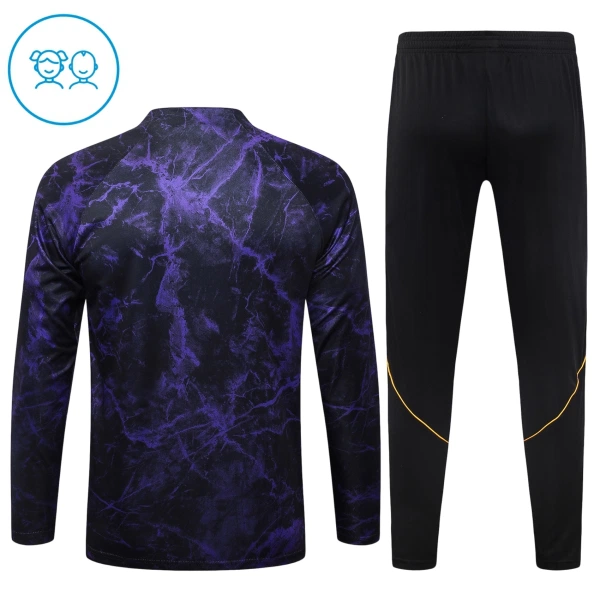 Barcelona Conjunto de Moletom de Treino Criança 26/27 Preto