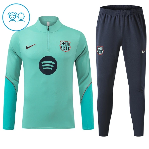 Barcelona Conjunto de Moletom de Treino Criança 26/27 Verde Barcelona Conjunto de Moletom de Treino Criança 26/27 Verde