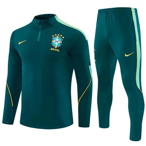 Brasil Conjunto de Moletom de Treino 26/27 Verde Brasil Conjunto de Moletom de Treino 26/27 Verde
