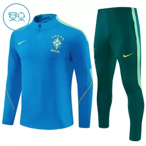 Brasil Conjunto de Moletom de Treino Criança 26/27 Azul