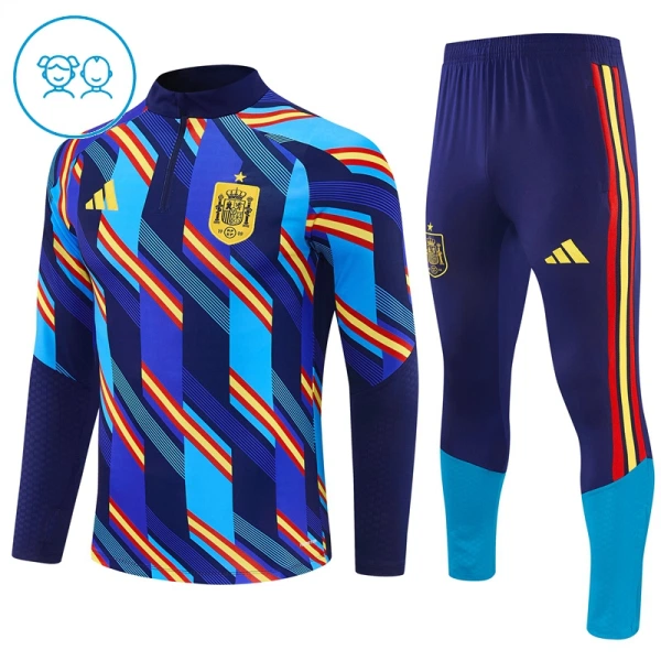 Espanha Conjunto de Moletom de Treino Criança 26/27 Azul Espanha Conjunto de Moletom de Treino Criança 26/27 Azul