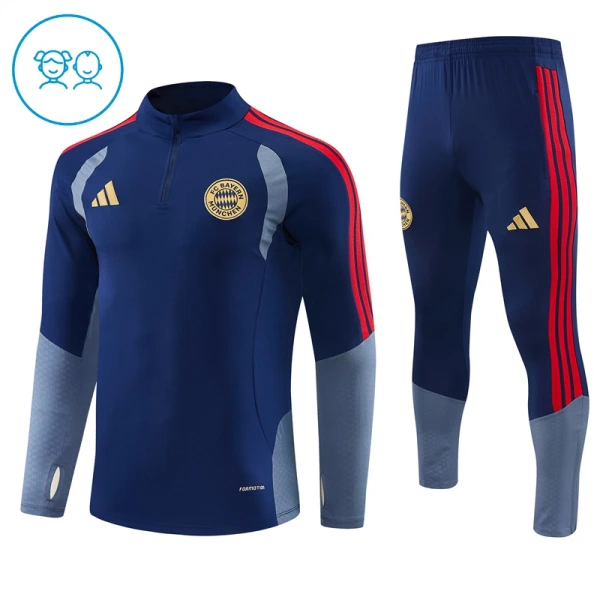 FC Bayern de Munique Conjunto de Moletom de Treino Criança 26/27 Azul FC Bayern de Munique Conjunto de Moletom de Treino Criança 26/27 Azul
