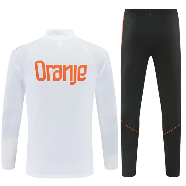 Holanda Conjunto de Moletom de Treino 26/27 Branco